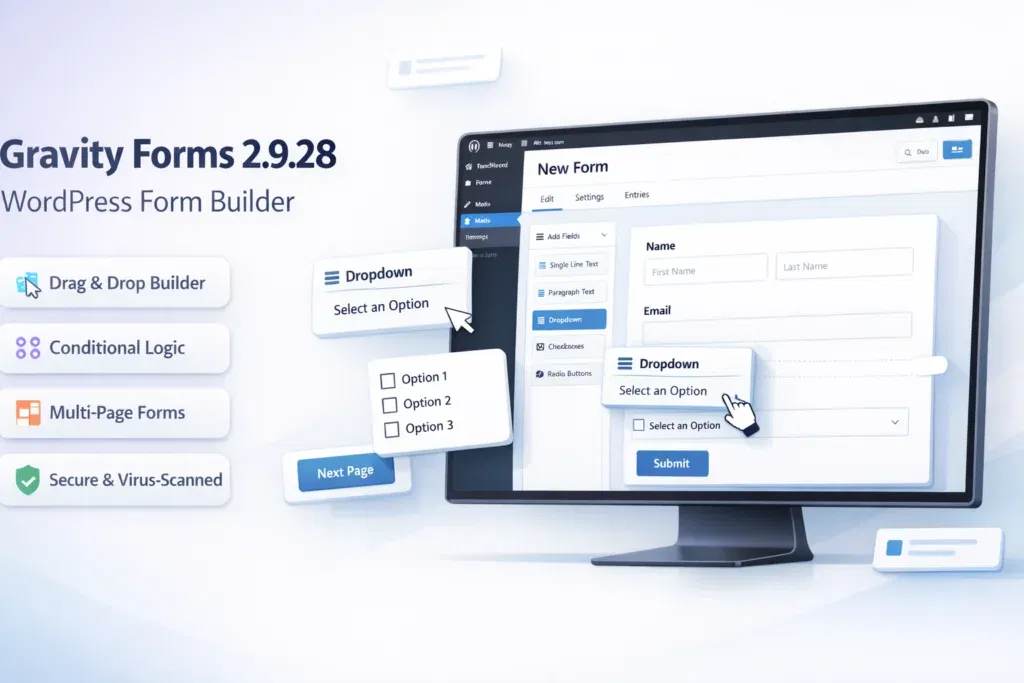 Gravity Forms WordPress Plugin 2.9.28.1 — Latest GPL Version, 100% Virus-Scanned (2026)